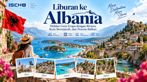 Pemandangan Albanian Riviera saat liburan ke Albania
